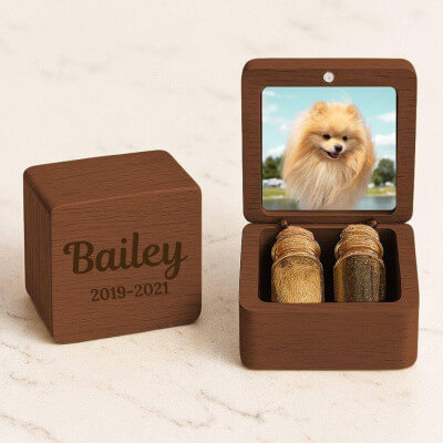 Personalised Wooden Pet Memorial Keepsake Box...