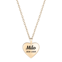 Personalised Pet Memorial Paw-Print Heart Urn Necklace – Dog Keepsake with Name & Dates