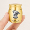 Personalised Pet Keepsake Urn – Mini Dog Urn with Engraved Photo, Name & Dates