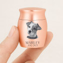 Personalised Pet Keepsake Urn – Mini Dog Urn with Engraved Photo, Name & Dates
