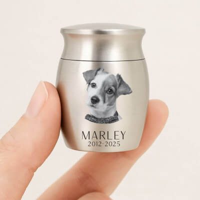 Personalised Pet Keepsake Urn – Mini Dog Urn...