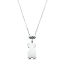 Personalised Dog-Shaped Pet Memorial Necklace – Engraved with Name