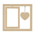 Personalised Wooden 360° Rotating Pet Memorial Photo Frame – Engraved with Heartfelt Tribute