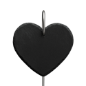 Personalised Heart Pet Grave Marker with Metal Hook Stake – Slate Dog Memorial Garden Plaque with Name, Dates & Tribute